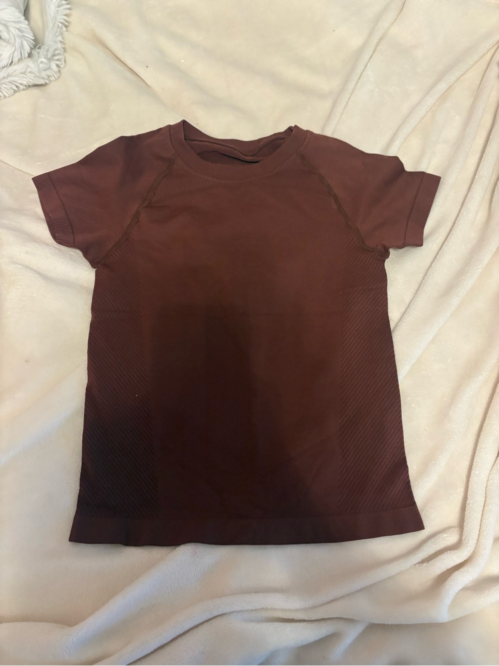 SHEIN Short Sleeve Crewneck Tee - Brown